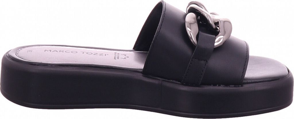 MARCO TOZZI Damen Leder Clogs Pantoletten Kette Plateau Produktbild 16