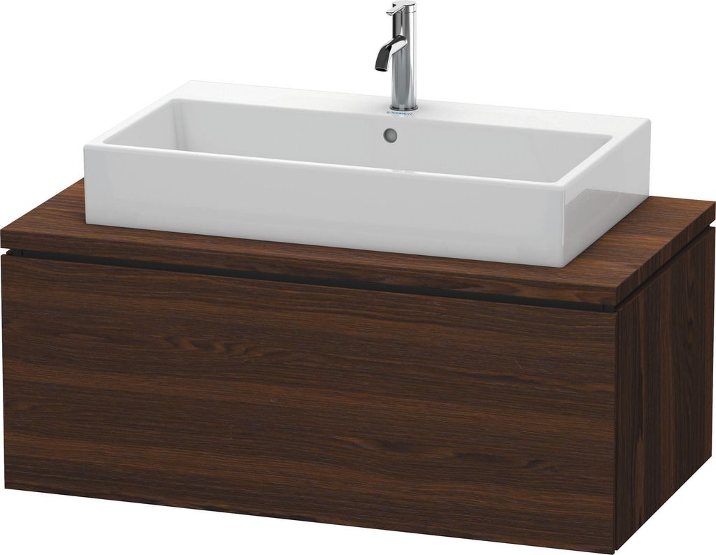 Konsolenunterschrank L-CUBE 400x1020x547mm nussbaum Produktbild 