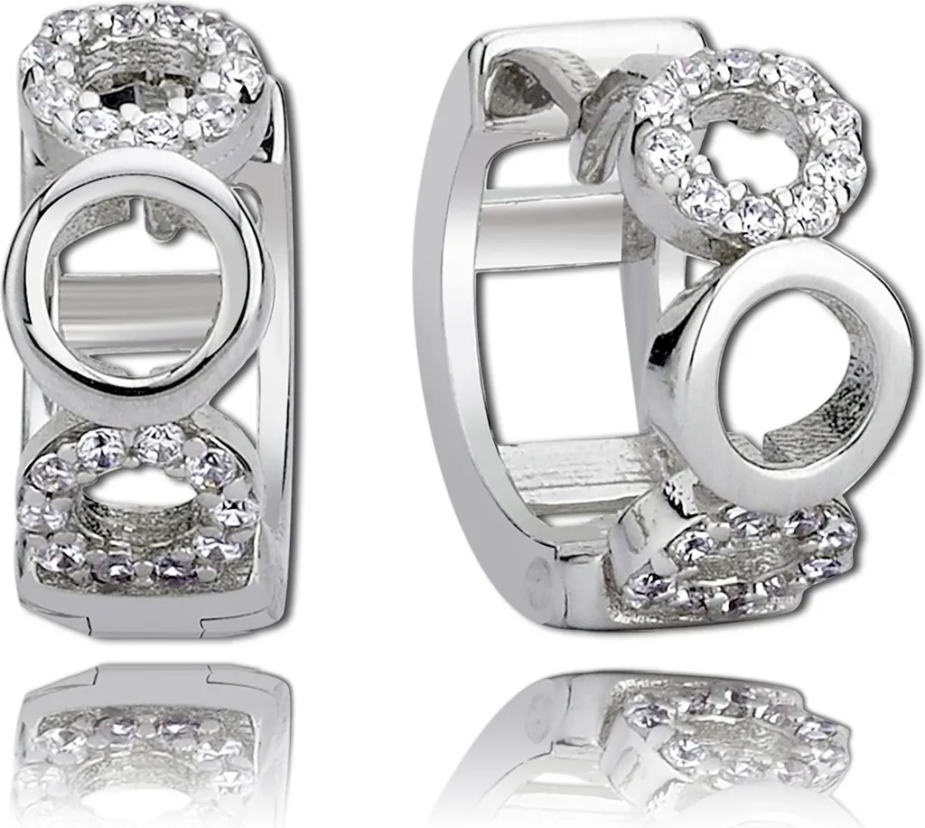 Boucles d'oreilles discrètes Balia Argent 925 blanc pour le quotidien