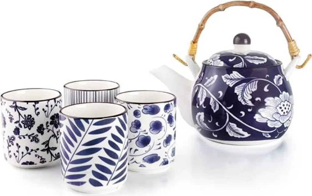 Set da tè Ibili 5 pezzi, porcellana, 460/120 ml, multicolore