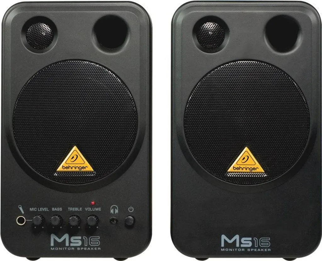 Behringer MS16 Enceintes de Monitorage 2 Voies 16W Noir Filaire Actif