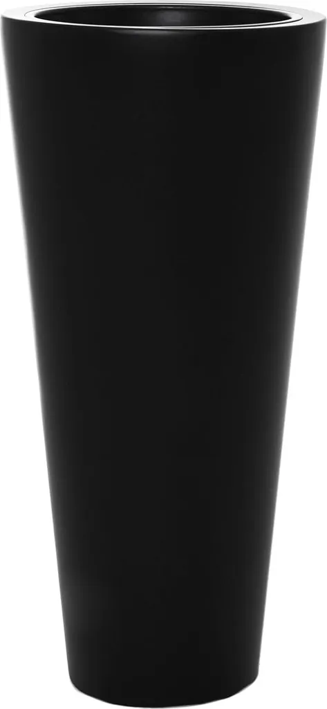 VIVANNO RONDO CLASSICO Jardinière Haute en Fibre de Verre Anthracite