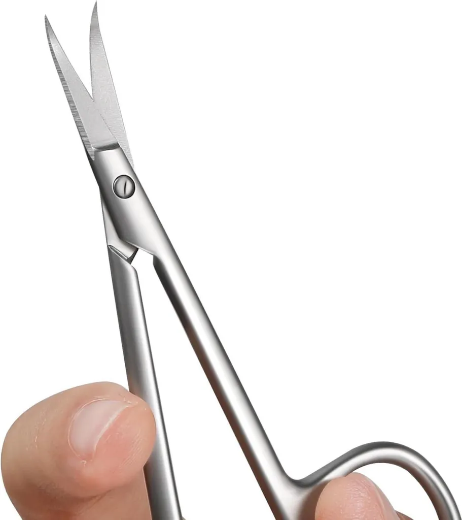 Forbici Cuticole Professionali Punta Ricurva | Acciaio Inox Precisione
