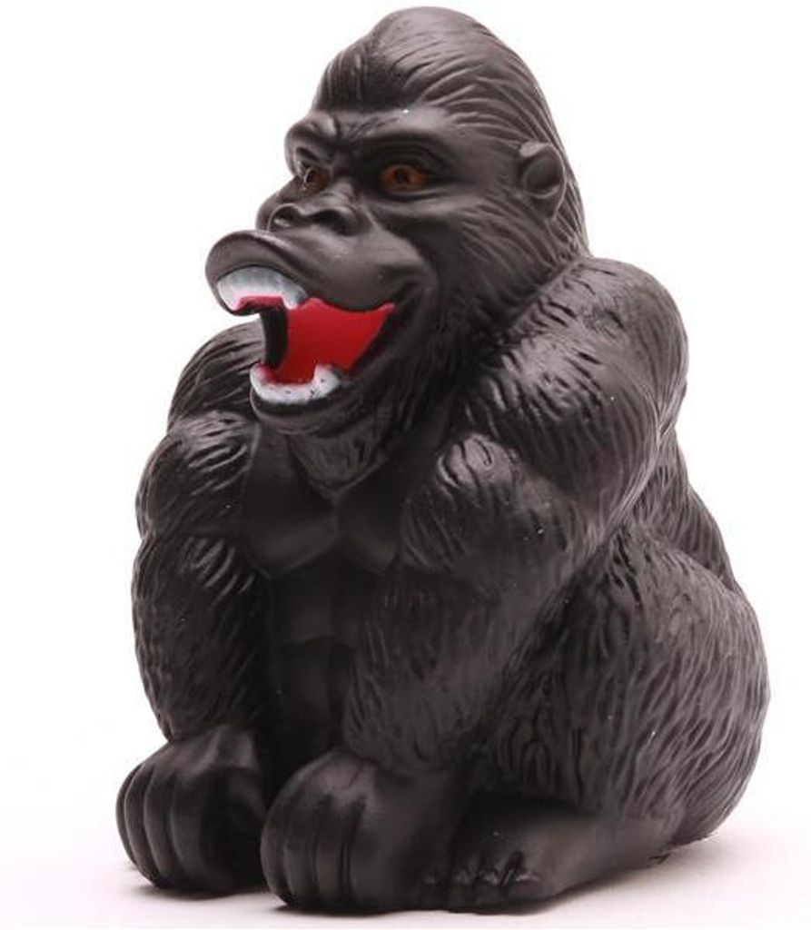 Badeente Gorilla schwarz Vinyl 9 cm Quietscheente