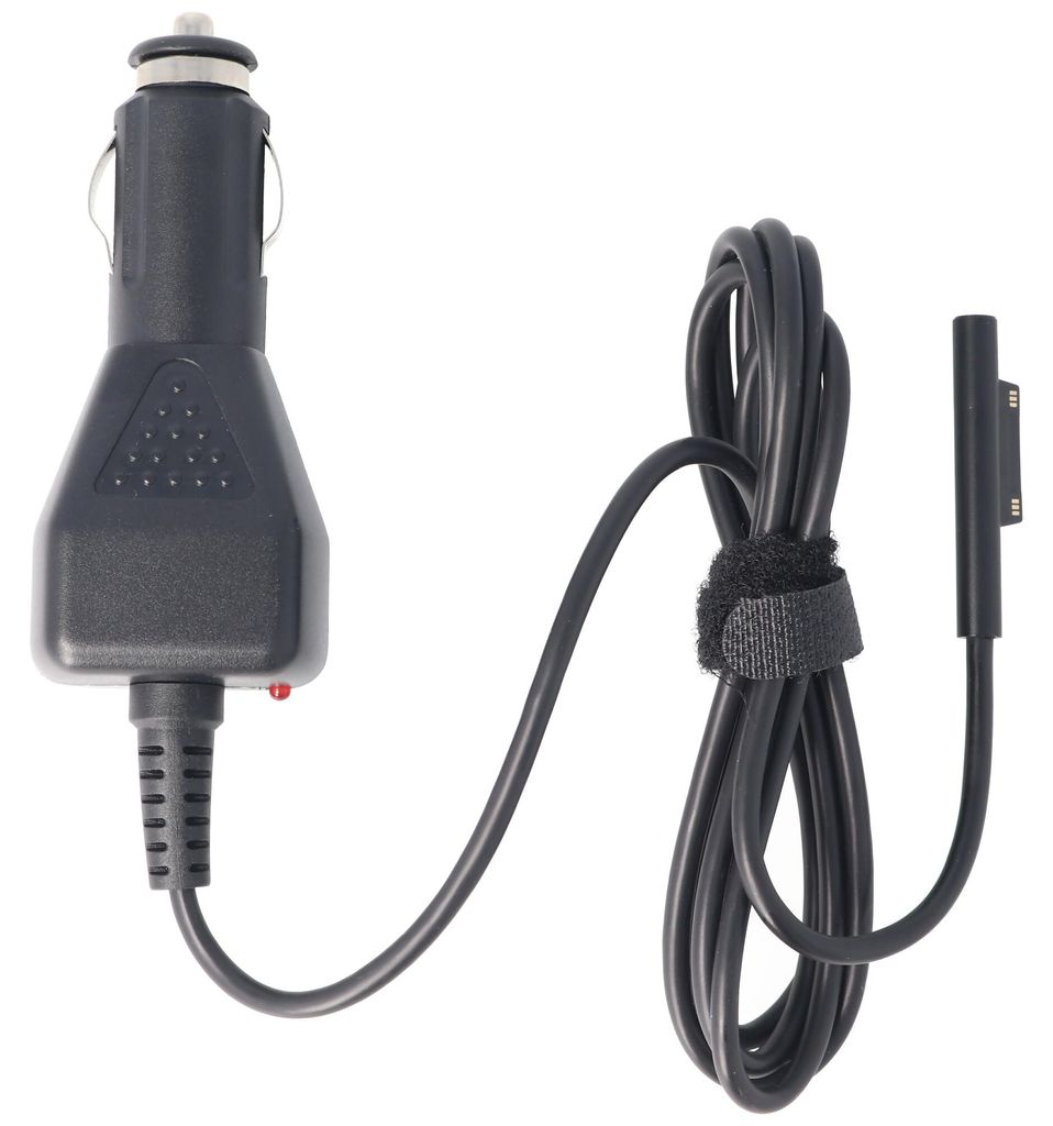 15 Volt KFZ-Ladekabel Microsoft Surface Pro 5, 6, 7, X Ladestrom 2,58A, Spannungen beachten, 112,5 cm Kabellänge