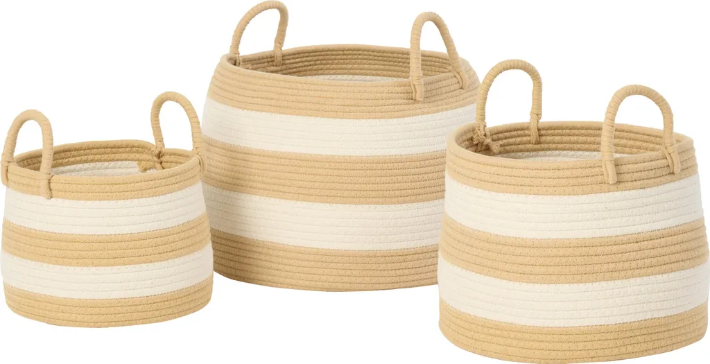 Paniers de Rangement Ronds Style Marin pour Organisation de Maison