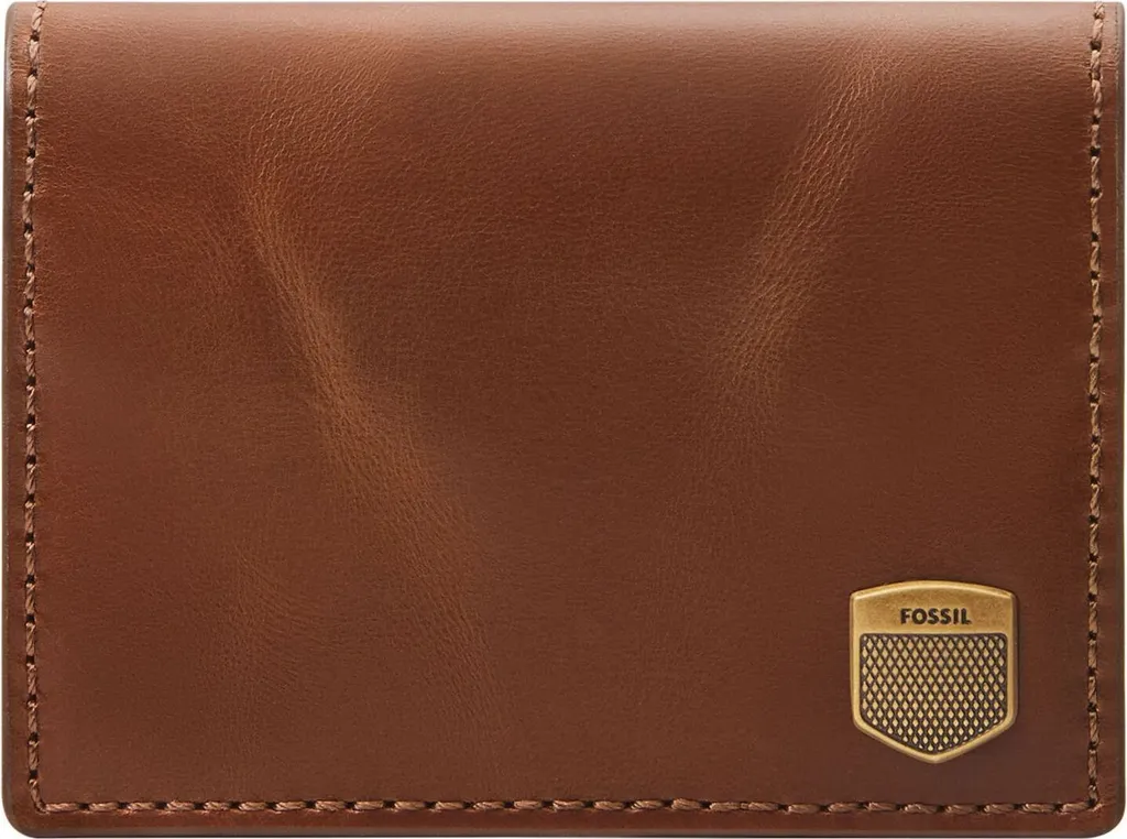 Porte-cartes Bifold en Cuir Marron Hayes : L'accessoire Homme Idéal