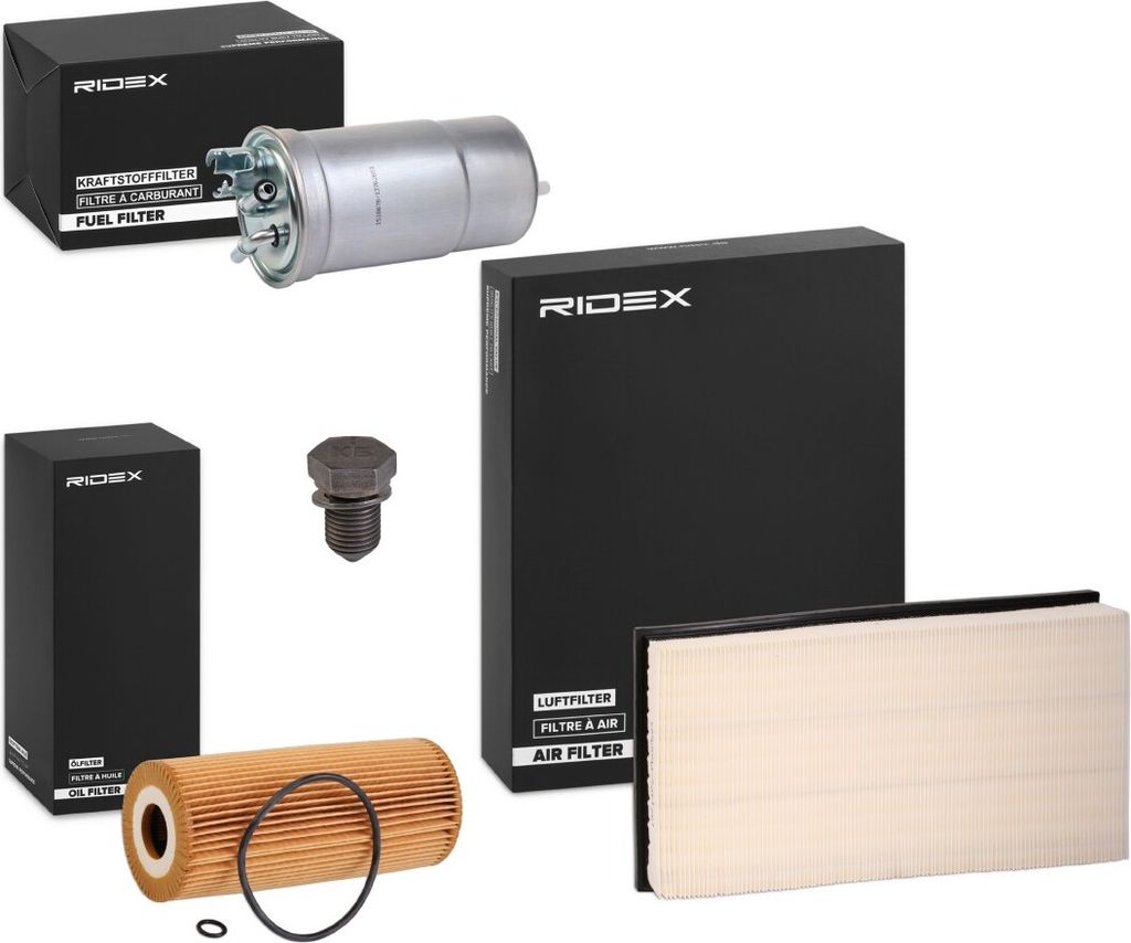 RIDEX Filterset Inspektionspaket Filtersatz für SEAT Leon Schrägheck (1M1) Toledo II Limousine (1M2)