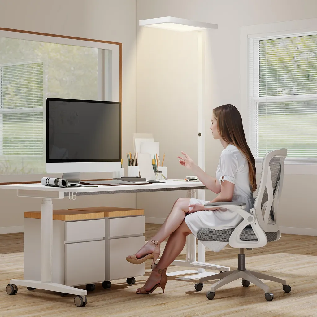 Lampadaire LED 196 cm à Spectre Complet - Lumière Variable 3000K à 6500K - 5