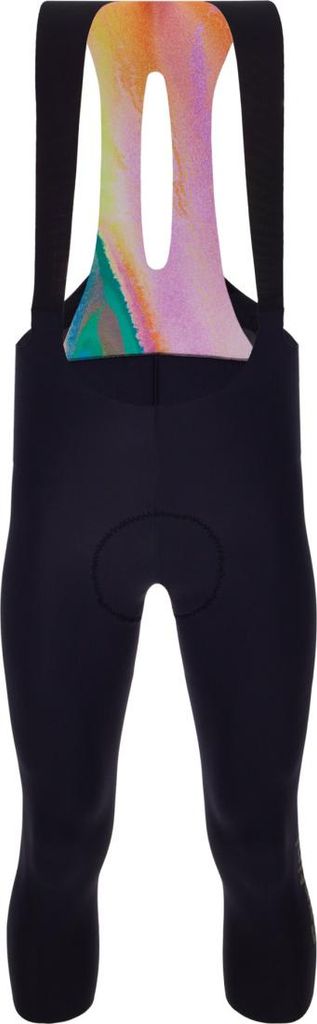 SANTINI 3/4 lange Fahrradhose mit Träger - UNICO - Schwarz 2XL