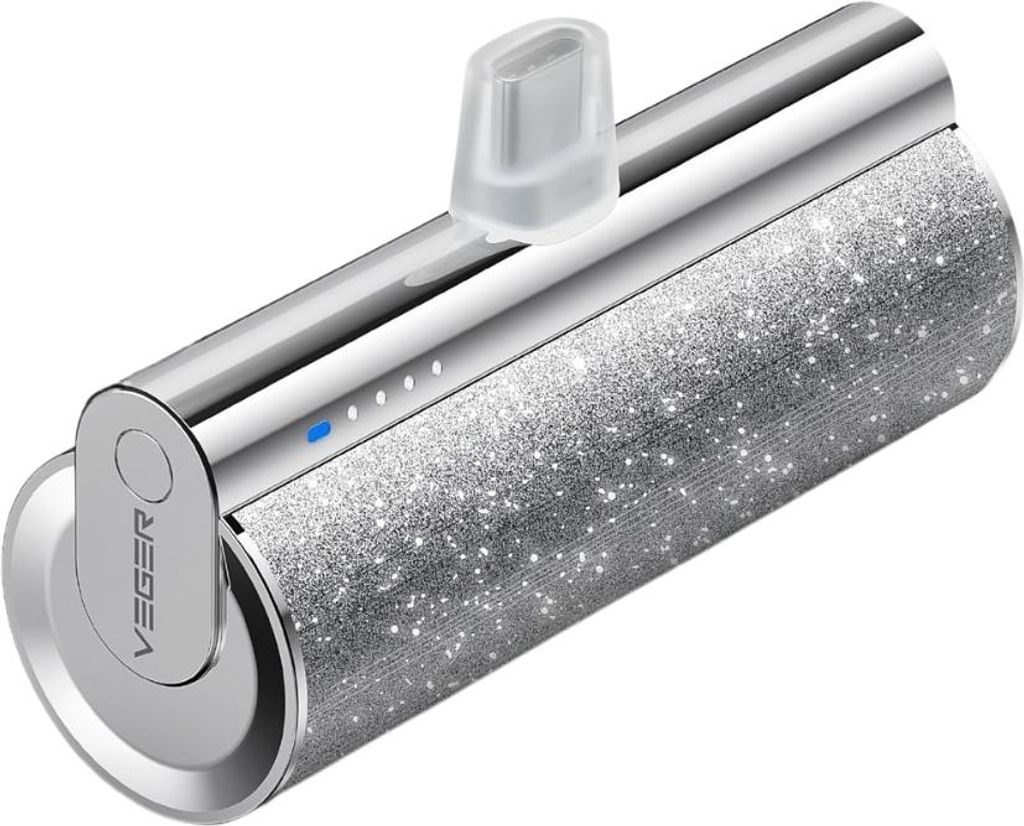 VEGER Powerbank 5.000 mAh avec type C PD QC3.0 intégré 2.4A Image du produit 