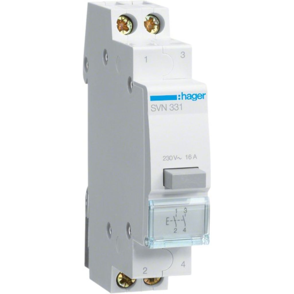 HAGER Taster 16A 2 Schließer 230V AC 1PLE