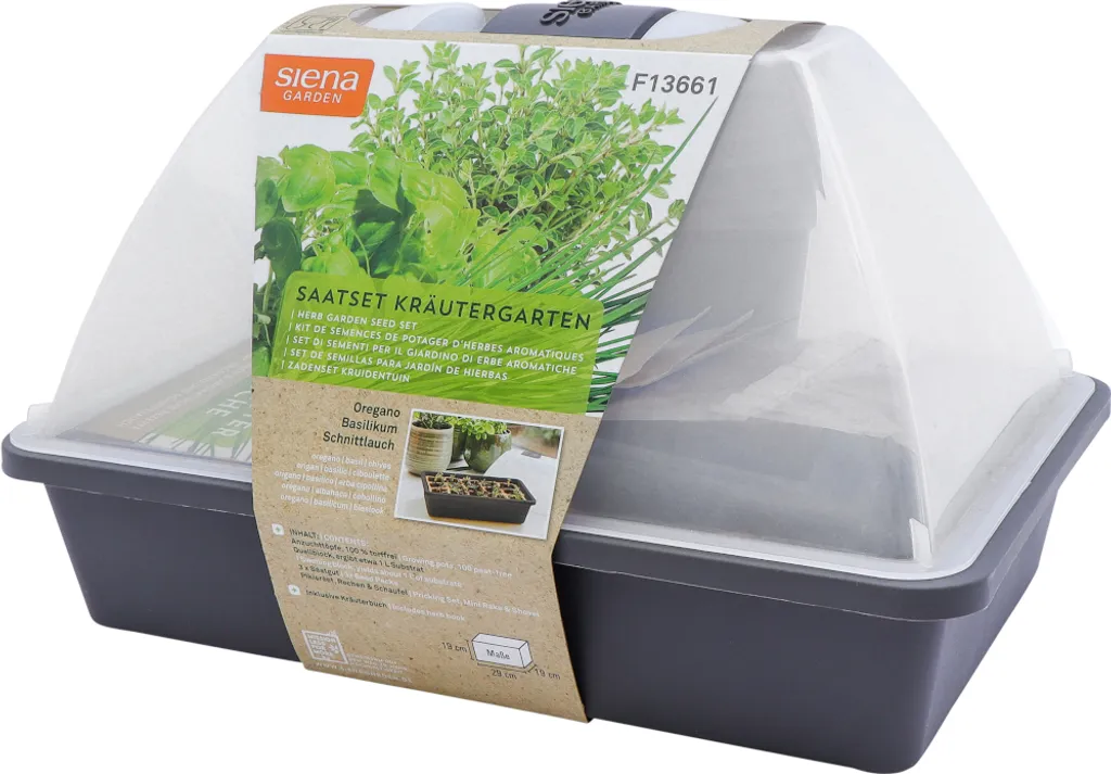 Réussissez vos Semis d'Aromates avec la Serre SIENA GARDEN Anthracite