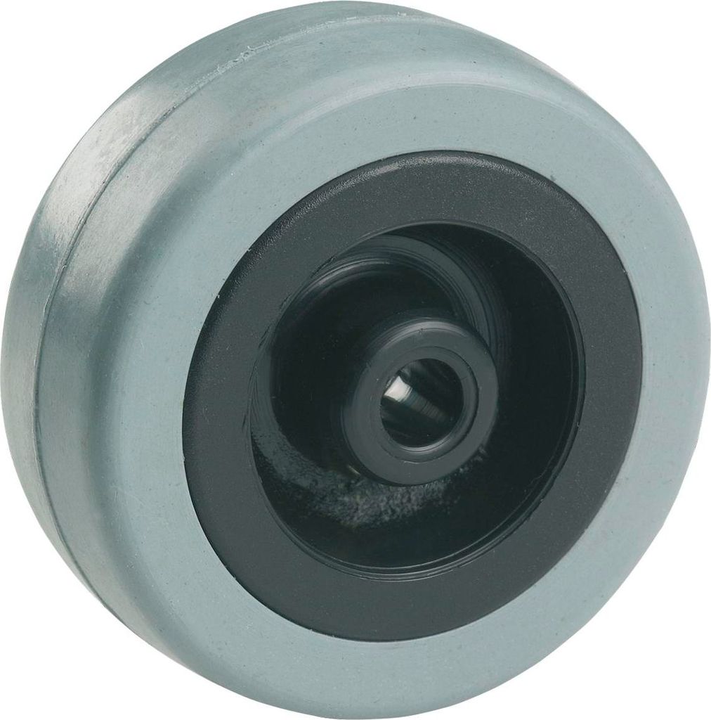 DÖRNER + HELMER Rad Gummi Kunststoff-Felge 100 mm 70 kg