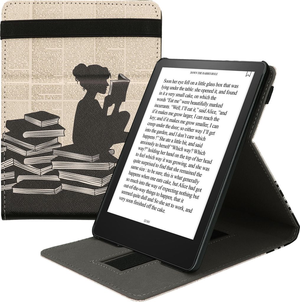 Head Case Designs Leder-Wallet-Hülle Für Kindle Paperwhite 1/2/3 – Mit Kartenfach, Standfunktion & Magnethalter