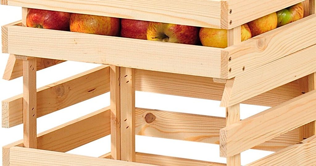 KESPER Kartoffel- & Obsthorde Kiefernholz 3teilig Produktbild 3
