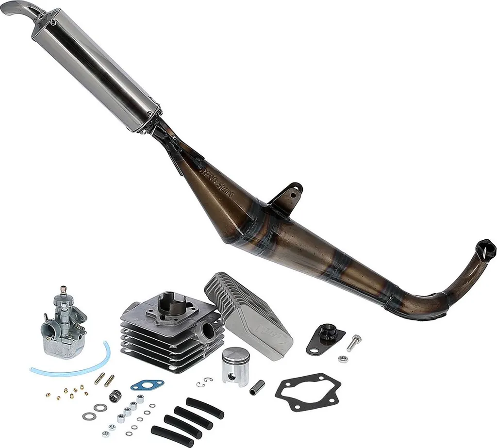 Kit Cylindre 60cc 4 Canaux et Pot Reso 32mm Performance pour Simson S51