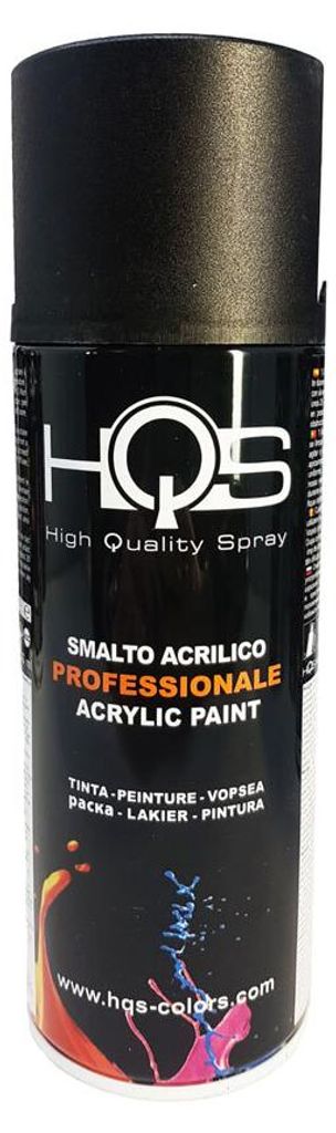 HQS Acryl Lack Spray Schwarz Matt 400 ml für Auto Produktbild 