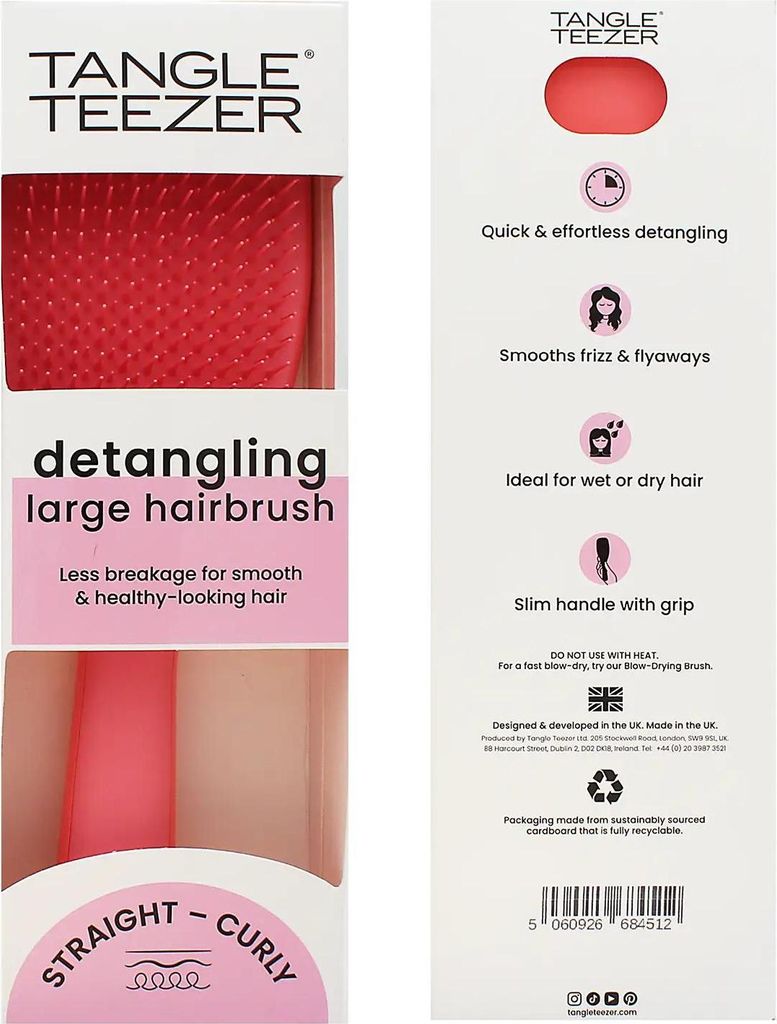 Tangle Teezer The Ultimate Detangler Large Salmon Pink Haarbürste