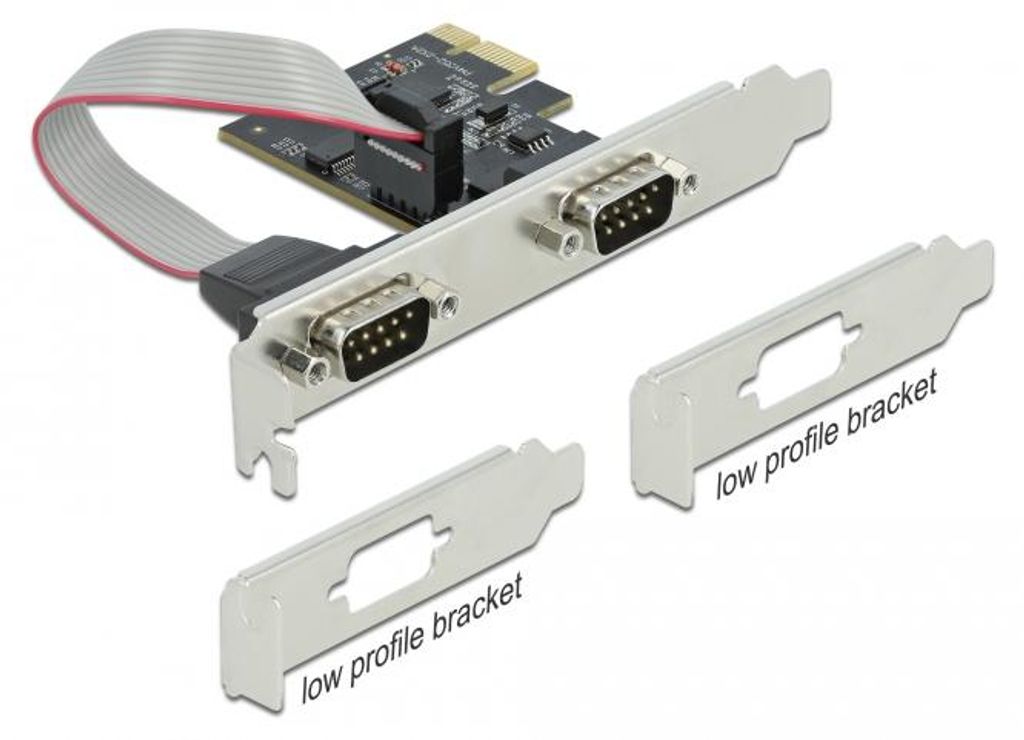 DELOCK PCI Express Karte zu 2x Seriell RS-232