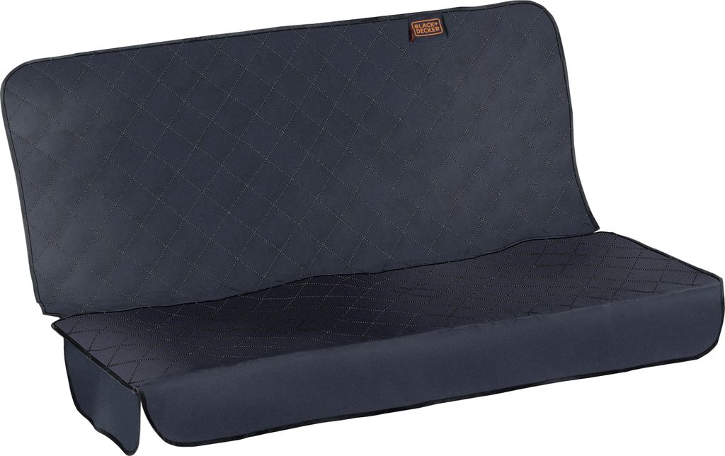 BLACK+DECKER RücksitzSchutzhülle Auto – Universal – Wasserdicht – 123 x 140 cm – Schwarz