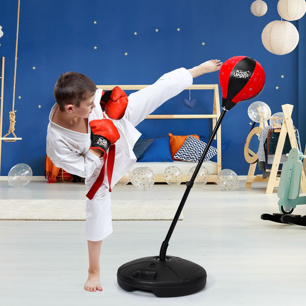 COSTWAY Punchingball 81-123cm höhenverstellbar, Boxset Produktbild 2