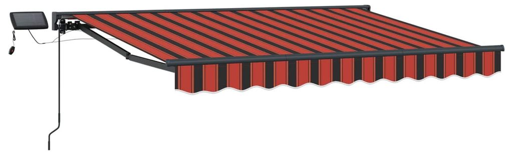 Manueller Markisenrahmen mit LEDs 3,5 x 2,5 m