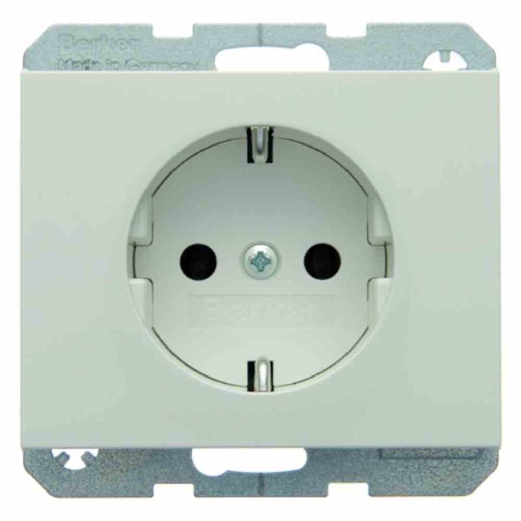 Prise Schuko blanc polaire/brillant - Prise 47157009 Image du produit 