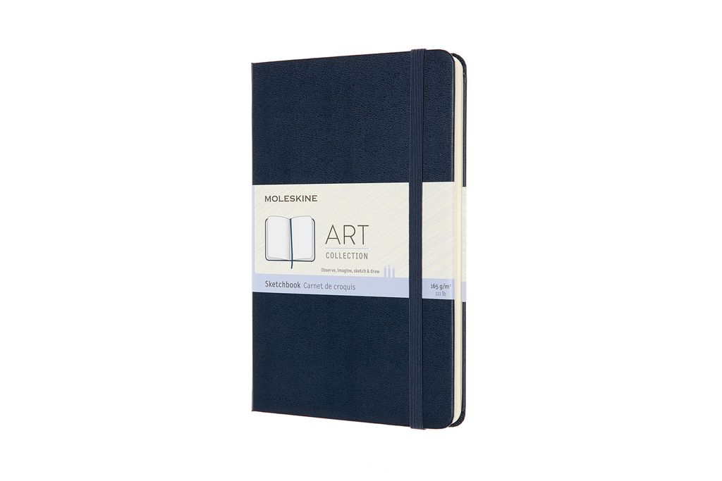 Moleskine Skizzenbuch Medium (11x18) - mit festem Einband - 165g-Papier - Saphir