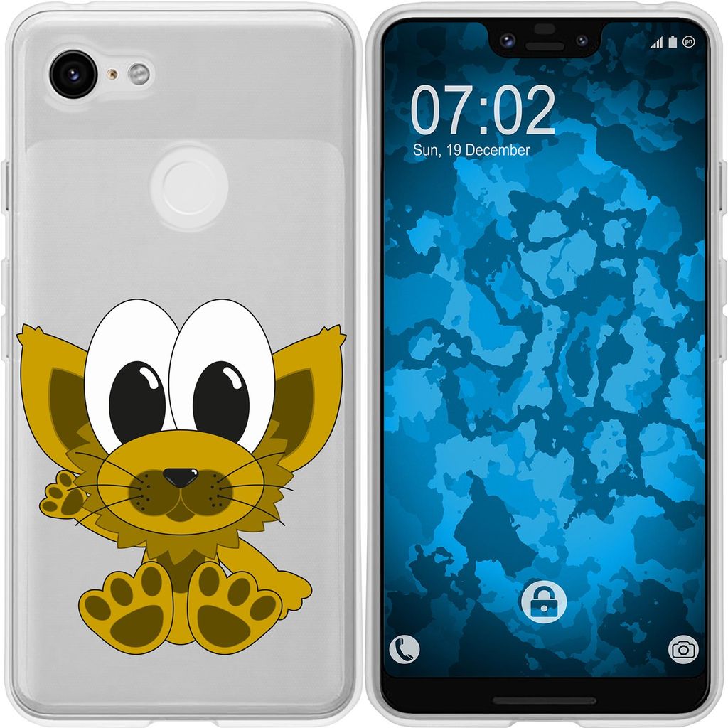 PhoneNatic Case kompatibel mit Google Pixel 3 XL Silikon-Hülle Cutiemals M7