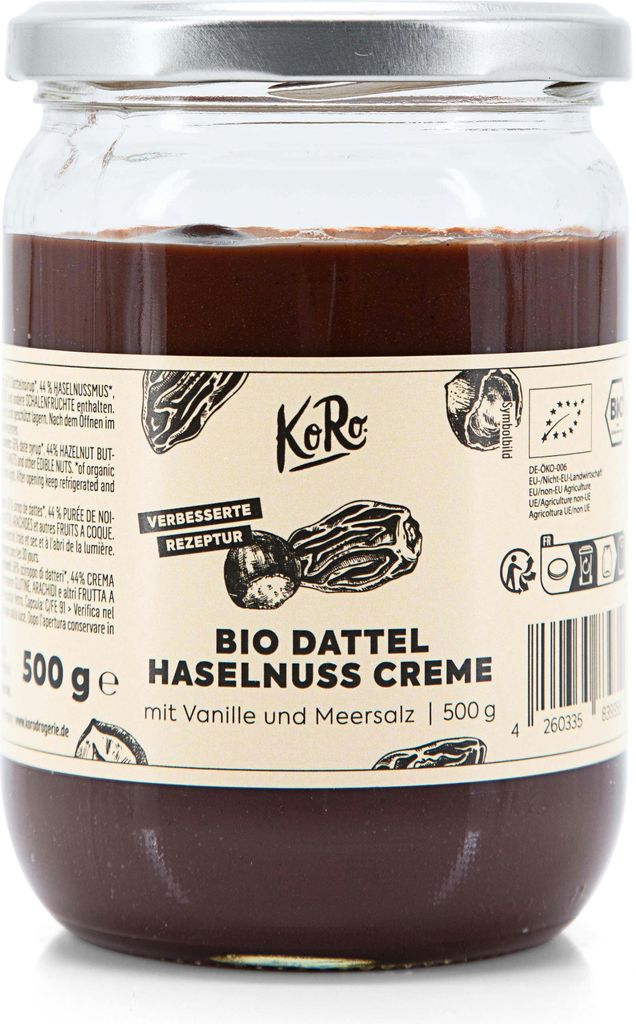 KoRo |Dattel Haselnuss Creme 500 g Produktbild 1