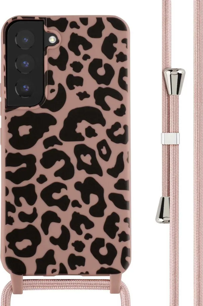Cover Samsung S22 iMoshion Silicone con Grip Strap - Protezione Pink