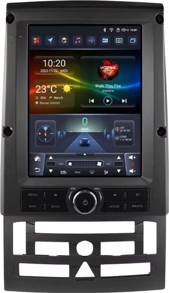 Autoradio mit Bluetooth und CarPlay für Peugeot 407 (2004–2011) – Kompatibel mit Apple und Android – Stereoanlage – Navigationssystem – ...
