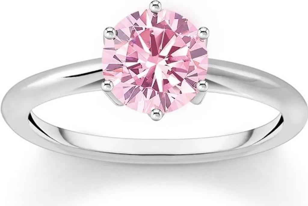 Bague Femme pour Mariage ou Soirée Rose Étincelant Thomas Sabo Taille 60