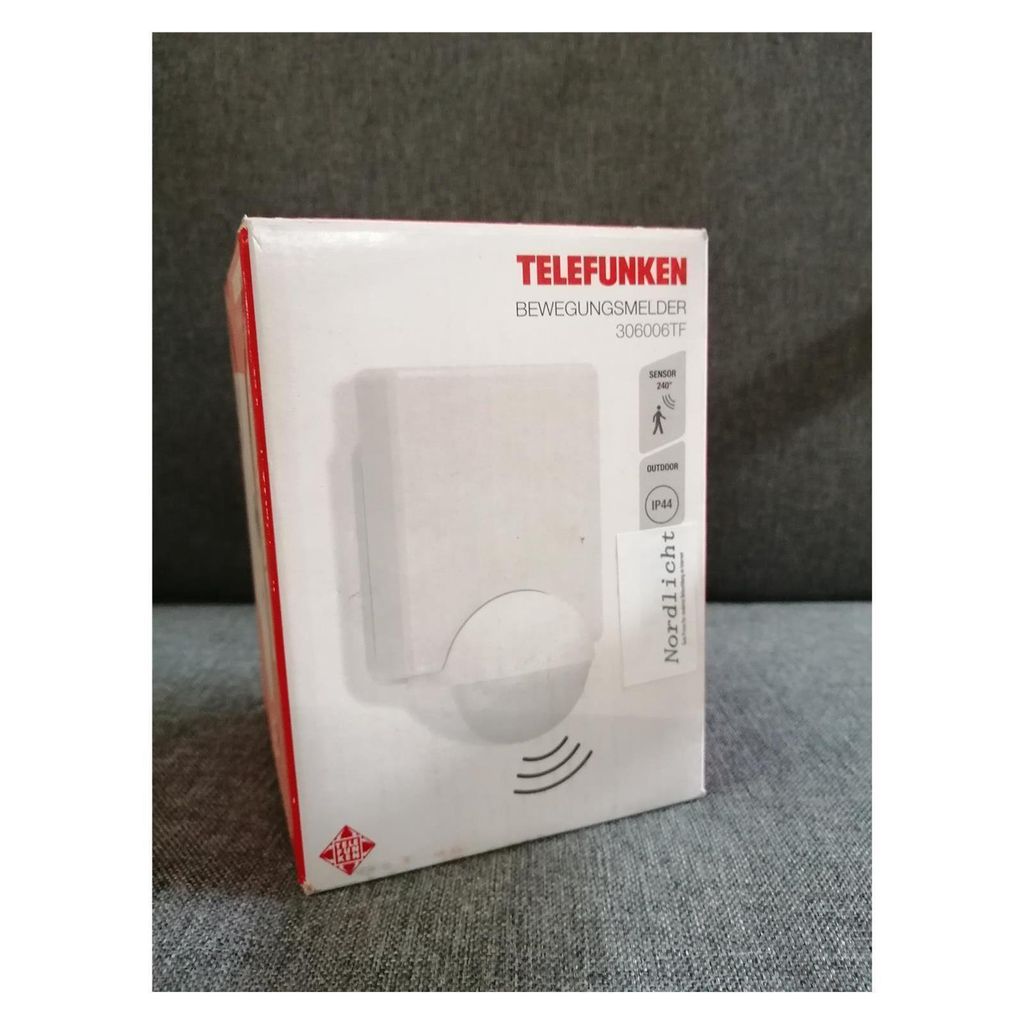 Telefunken Bewegungsmelder 306006TF IP44  Erfassungswinkel Produktbild 
