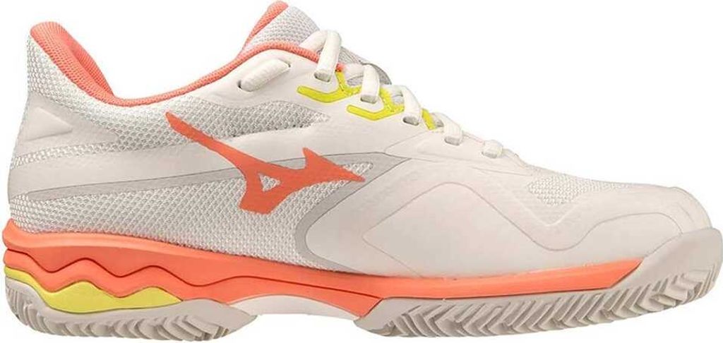 Mizuno Tennisschuh Padelschuh Wave Exceed Light 2 CC Damen Weiß