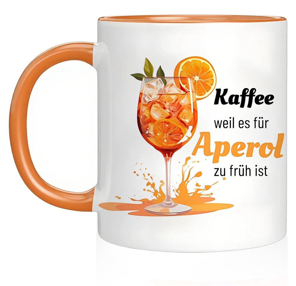 Koffiemok - Met een afbeelding van een Aperol Spritz aan Productafbeelding 