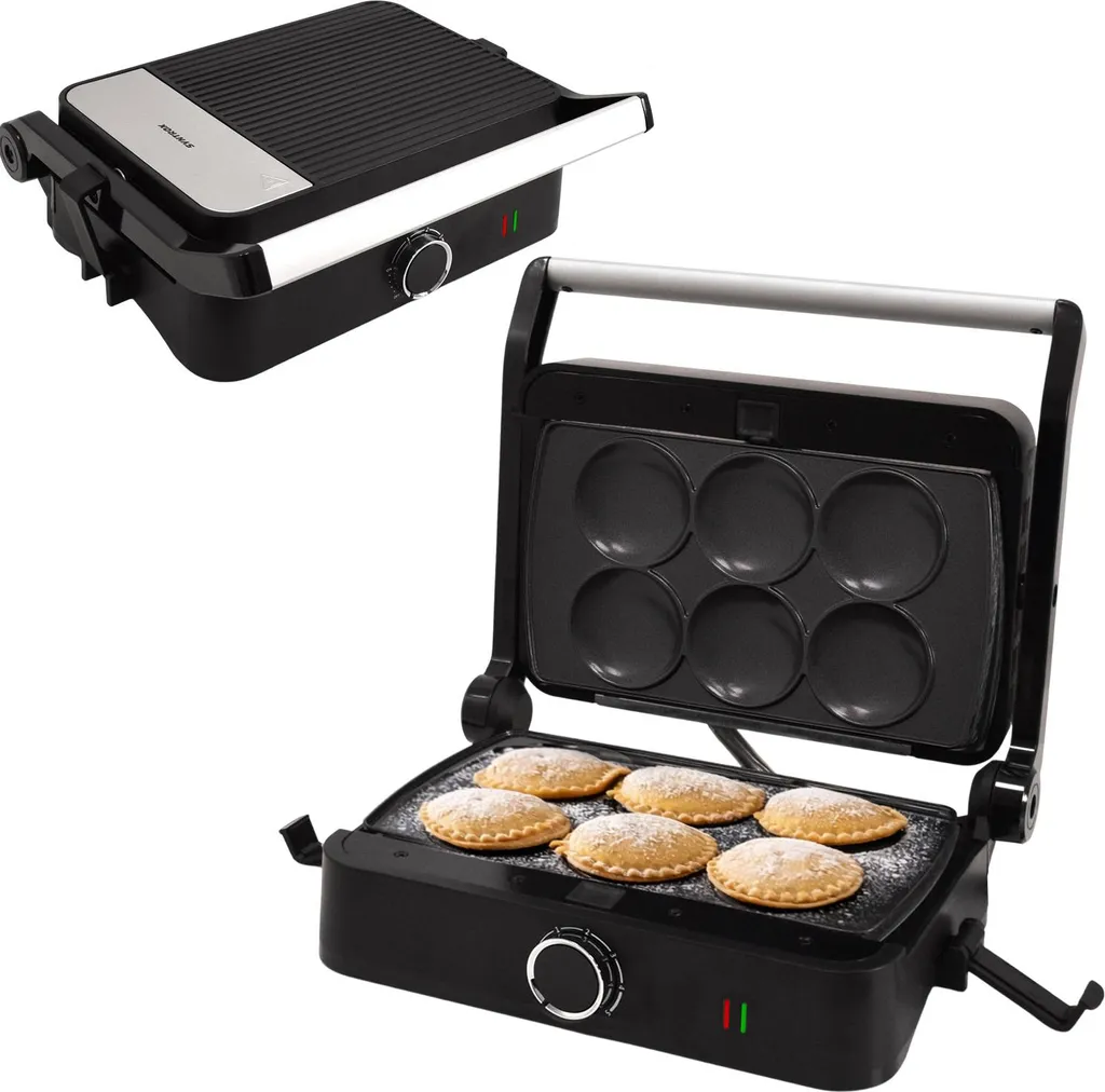 SM-1000W-Toledo Corn Pie Maker - Piastra Combinata per Brunch Gourmet
