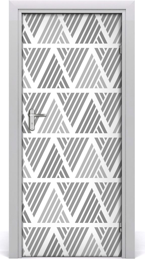 Tulup Türaufkleber 85x205 cm Dekorative Aufkleber Selbstklebend Wasserdichte Tapete Abnehmbar Schlafzimmer Wohnzimmer Wohnkultur - geometrischer H...