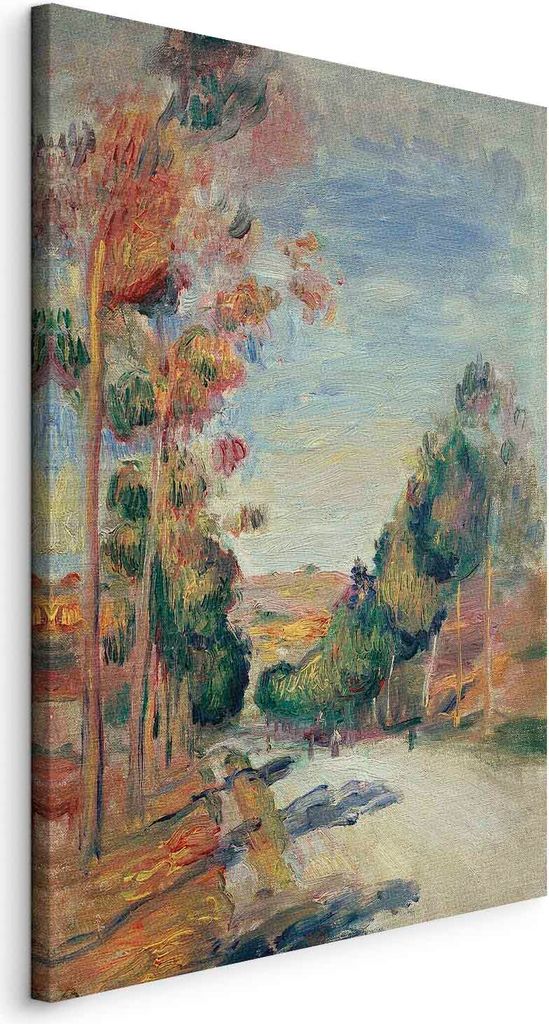 Italienischer Leinwand Leinwandbild - Paysage d'Essoyes (Pierre-Auguste Renoir) 60x90 cm Reproduktionen l-F-15082-b-a