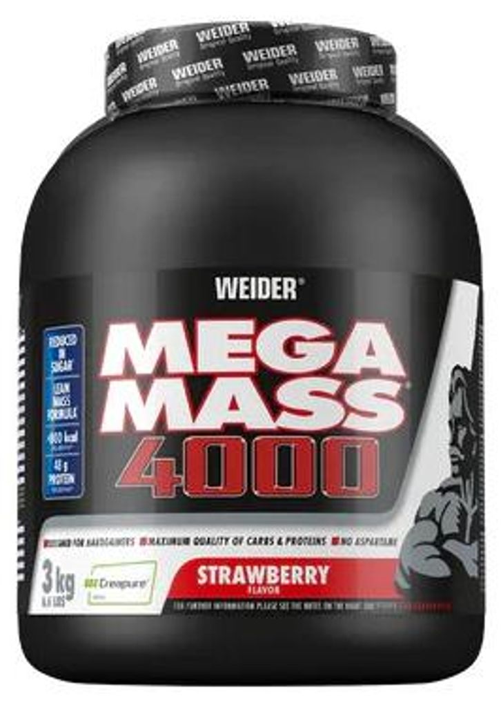 Weider Mega Mass 4000 - 3000g Truskawka Zdjęcie produktu 