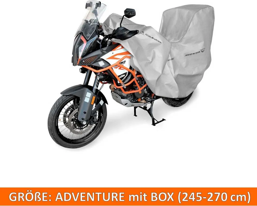 Coprimoto Impermeabile per Moto Adventure con Bauletto Posteriore