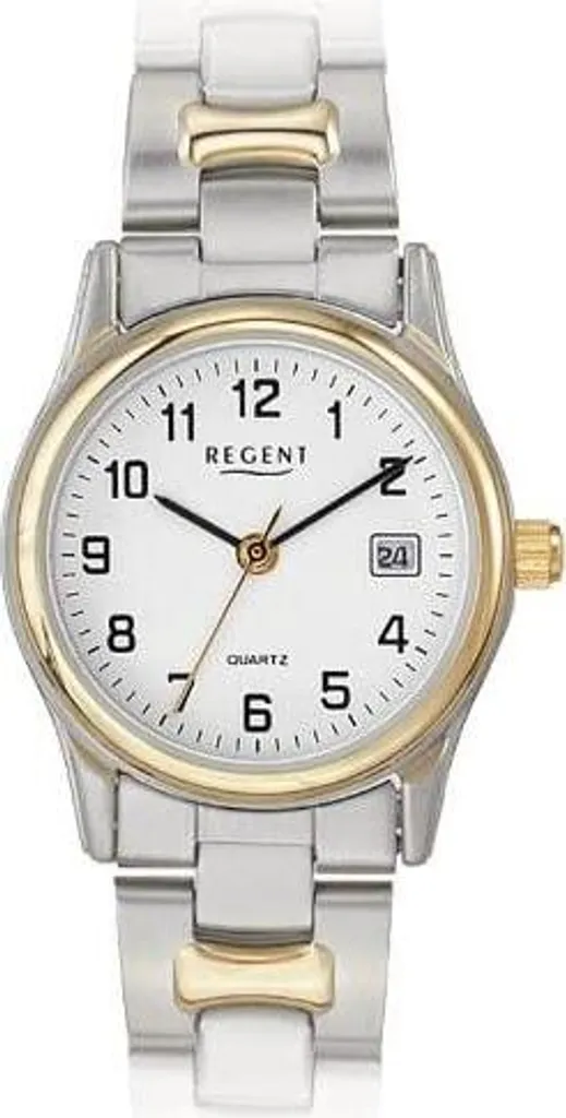 Regent F-139 Montre pour Femmes Bracelet en Cuir Noir Design Classique