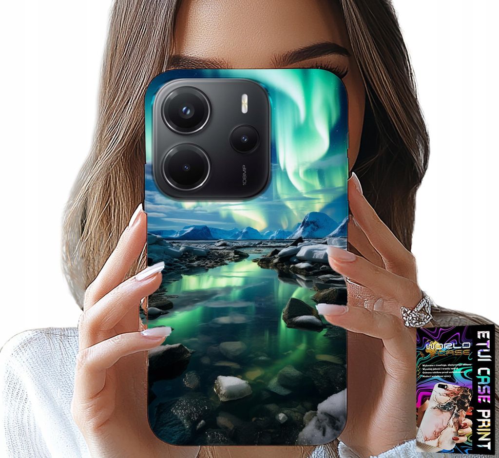 Gehäuse Für Xiaomi Note 14 4G - Alaska Aurora Borealis Gehäuse + Glas