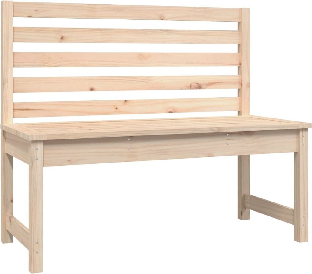 Gartenbank 109 cm Massivholz Kiefer