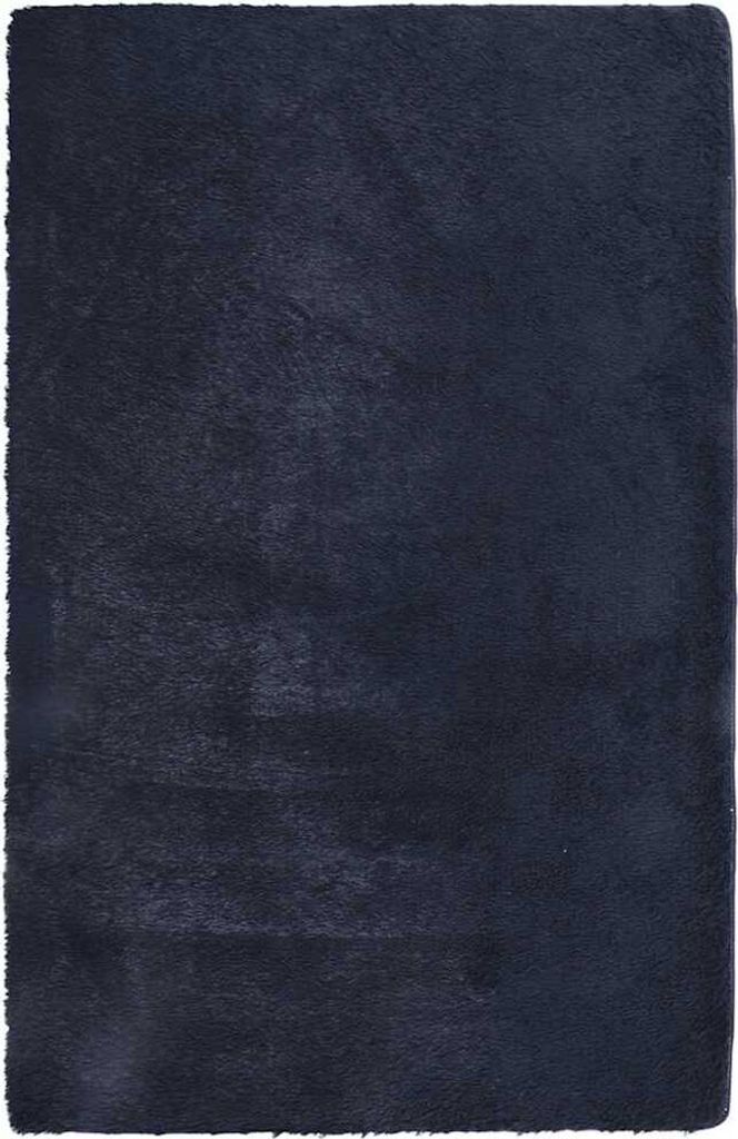 vidaXL Teppich Shaggy Hochflor NAVARRA Marineblau 130x200 cm Polyester