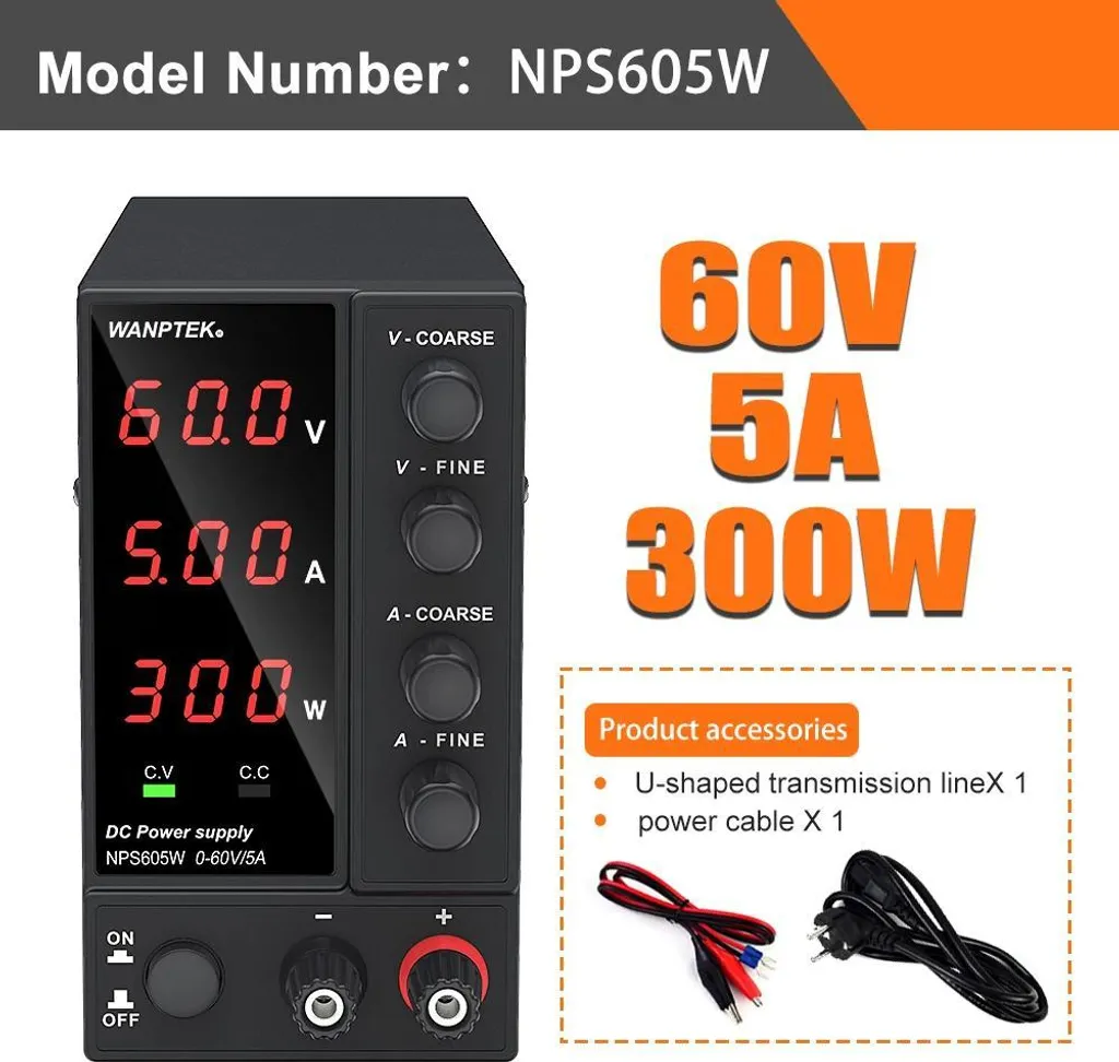 Alimentation pour réparation électronique NPS605W stabilisée variable