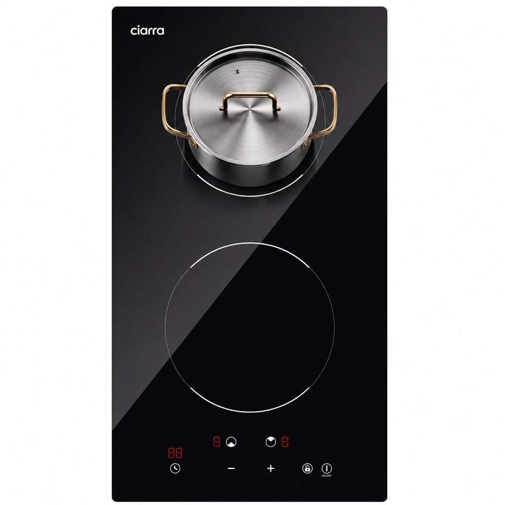 CIARRA Indukčná varná doska 2 zóny 3000 W, 29 cm vstavaná Obrázok produktu  Obrázok generovaný UI