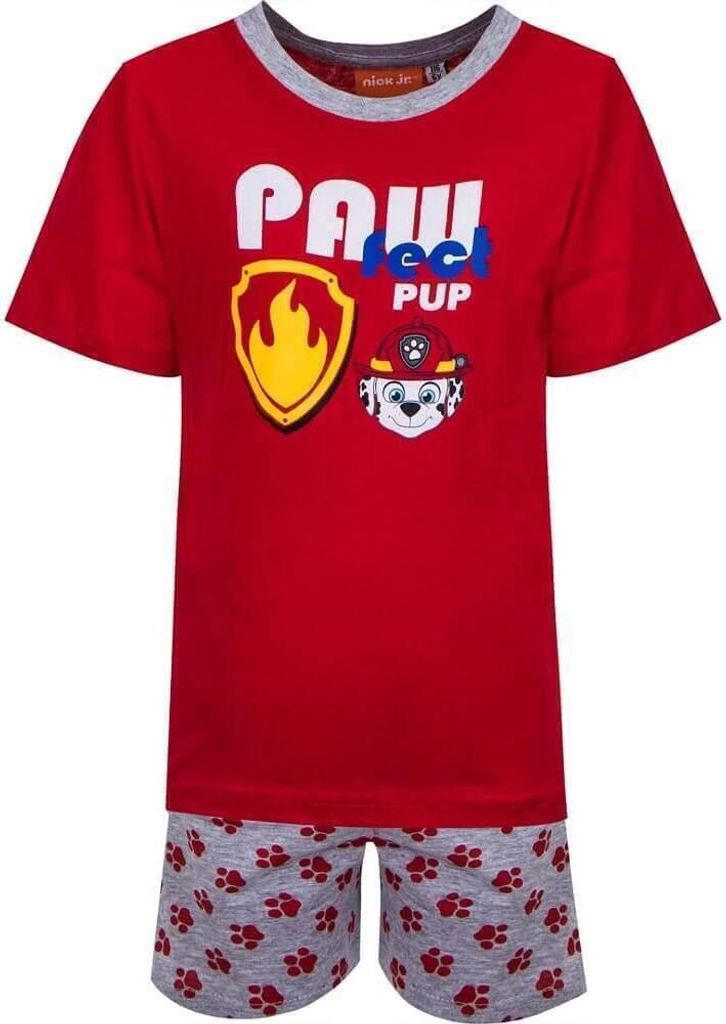 PAW Patrol Shorty - Pyjama-Set Schlafanzug - rot - Gr. 98 - 128 116 (6 Jahre)