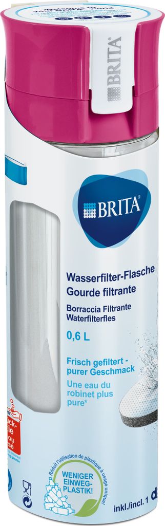 Wasserfilter-Flasche pink Produktbild 5